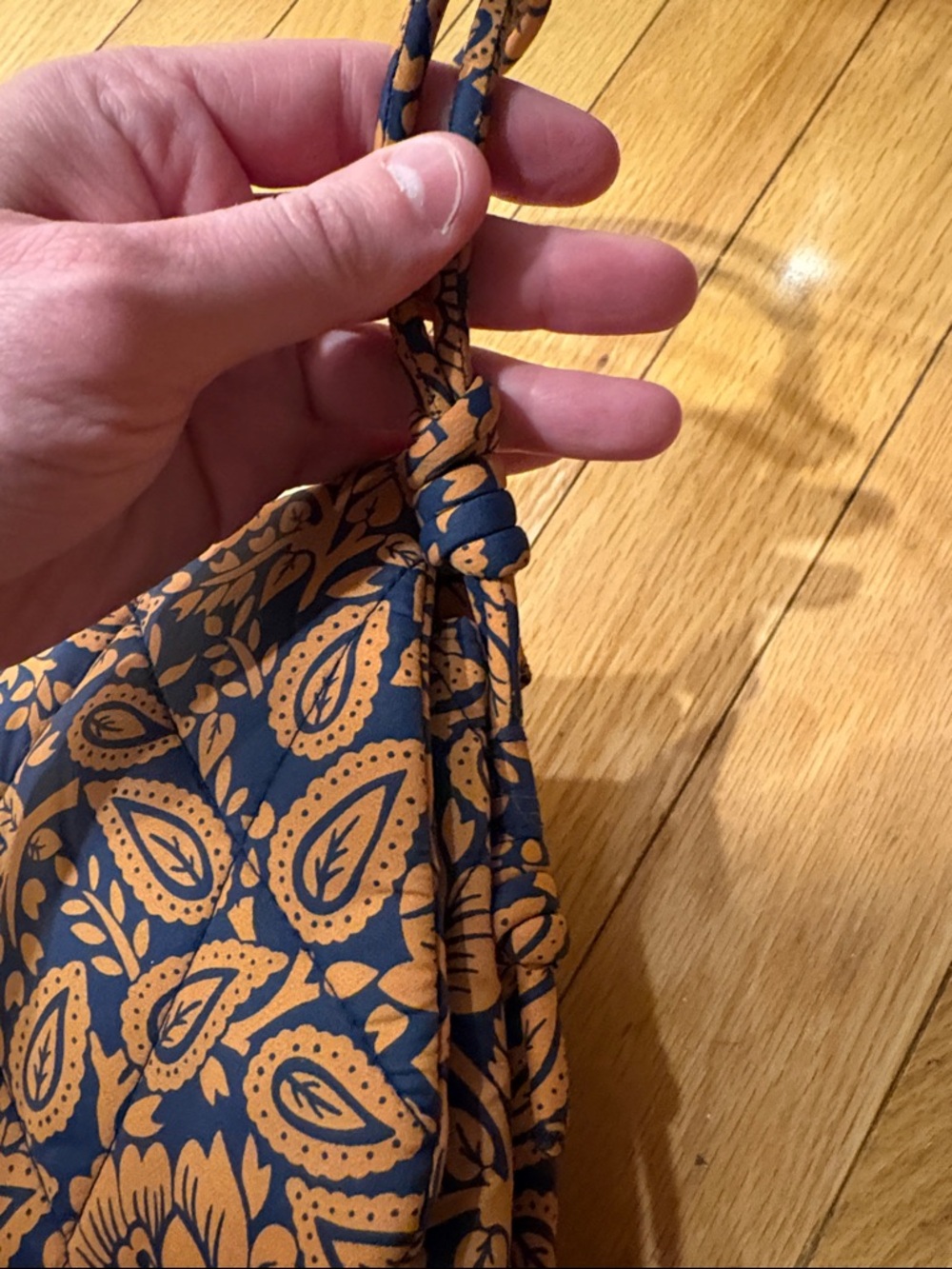 Vera Bradley Baird hipster lotus montage roasted pecan crossbody bag NWT - Picture 3 of 11